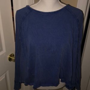Blue free people shirt